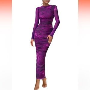 PRETTYGARDEN Womens Long Sleeve Dress